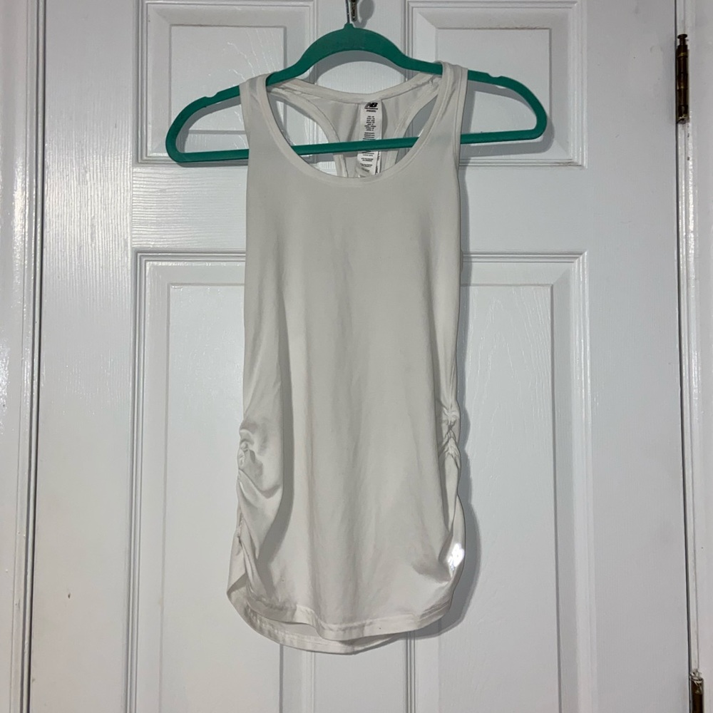 New Balanced Side Ruched Workout Tank Top